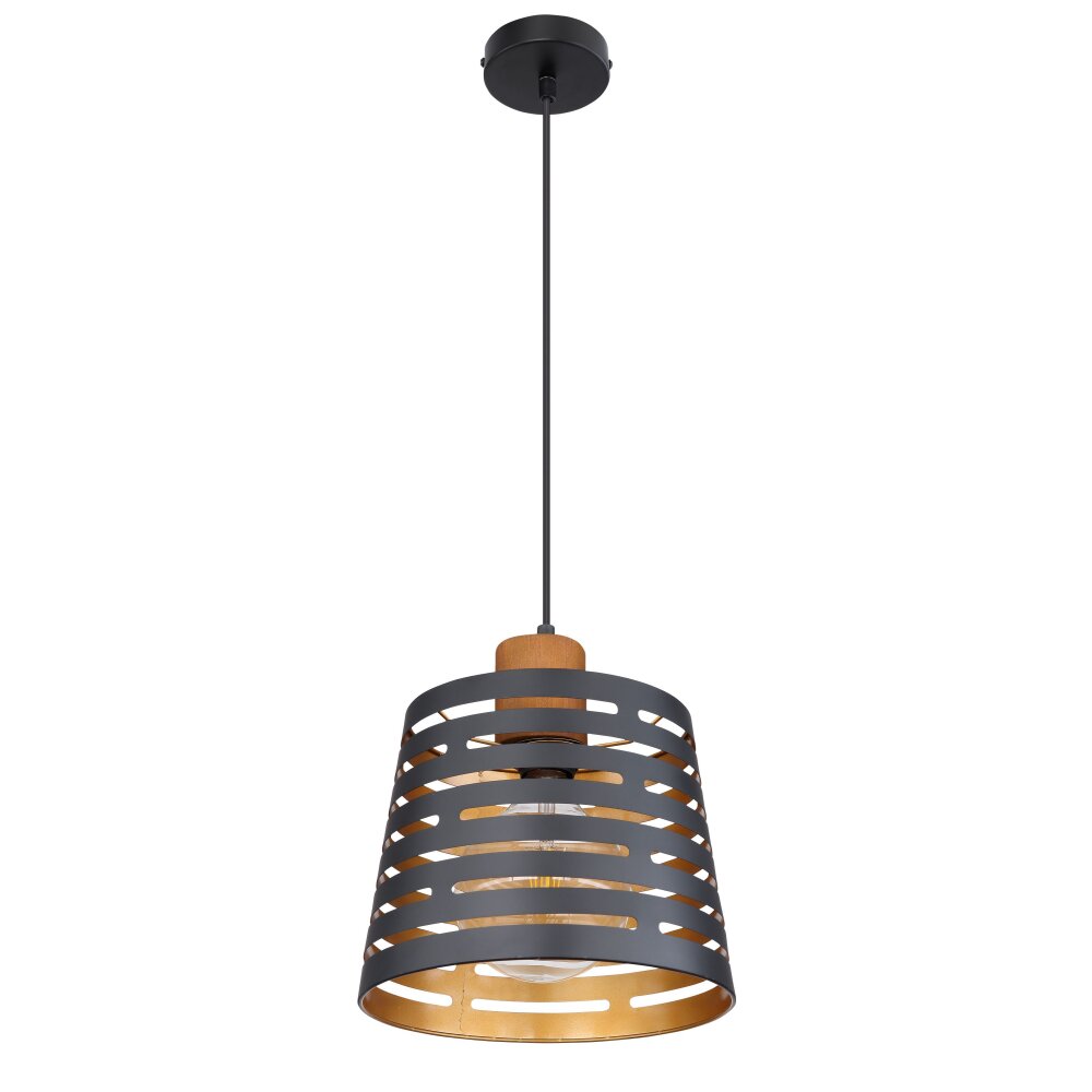 Globo ABLONA Pendant Light black, 1-light source