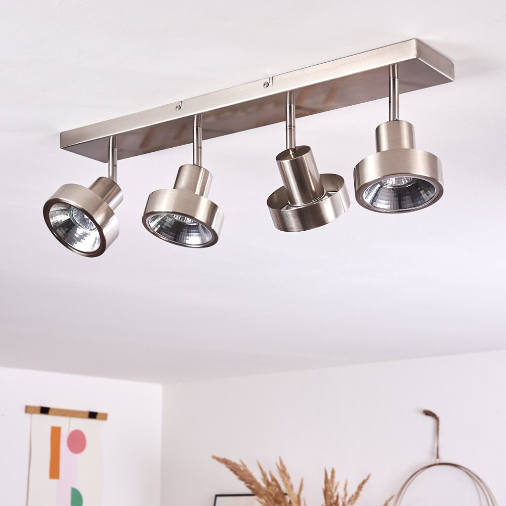 CHAGRES Ceiling Light matt nickel, 4-light sources