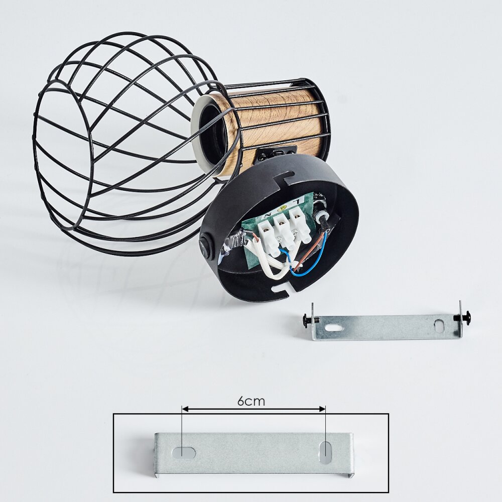 KOLFER Wall Light black, 1-light source