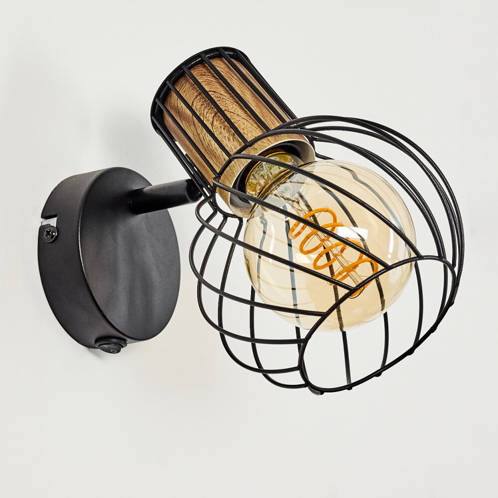 KOLFER Wall Light black, 1-light source