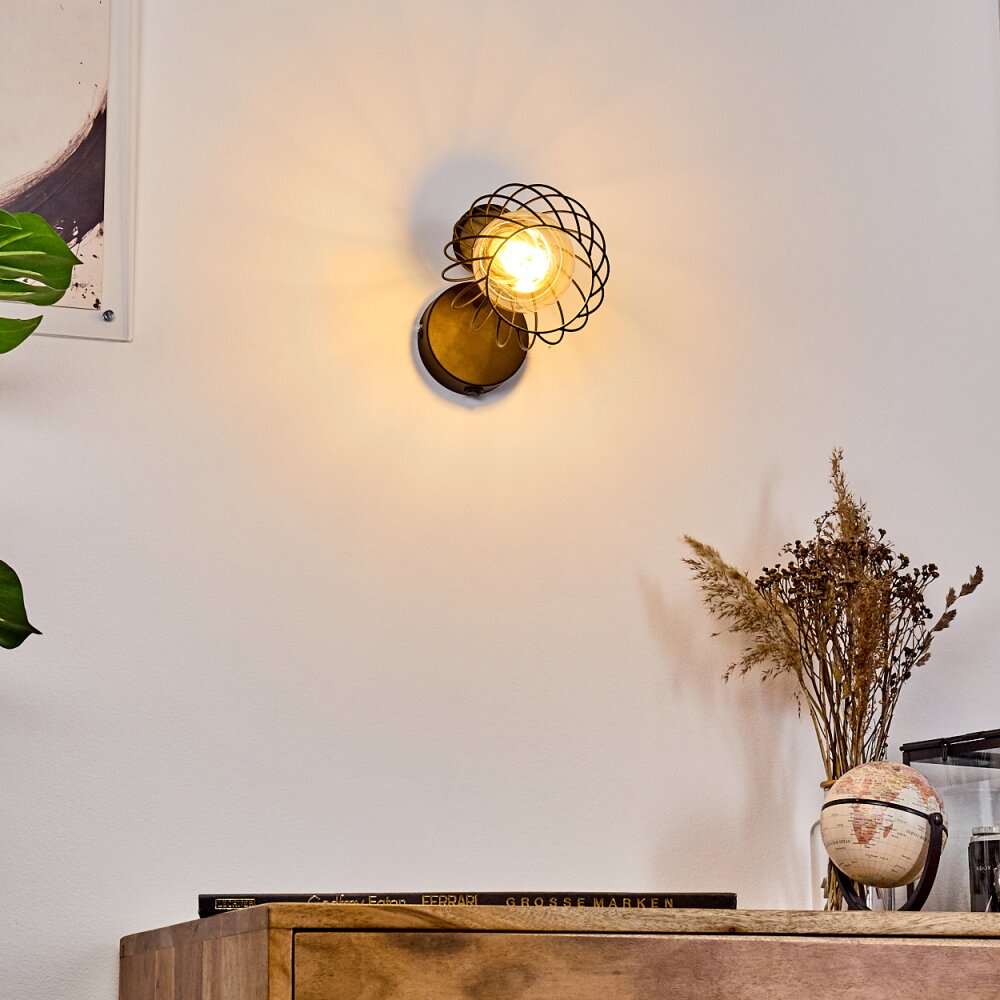 KOLFER Wall Light black, 1-light source