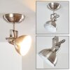 TINA ceiling light matt nickel, 1-light source