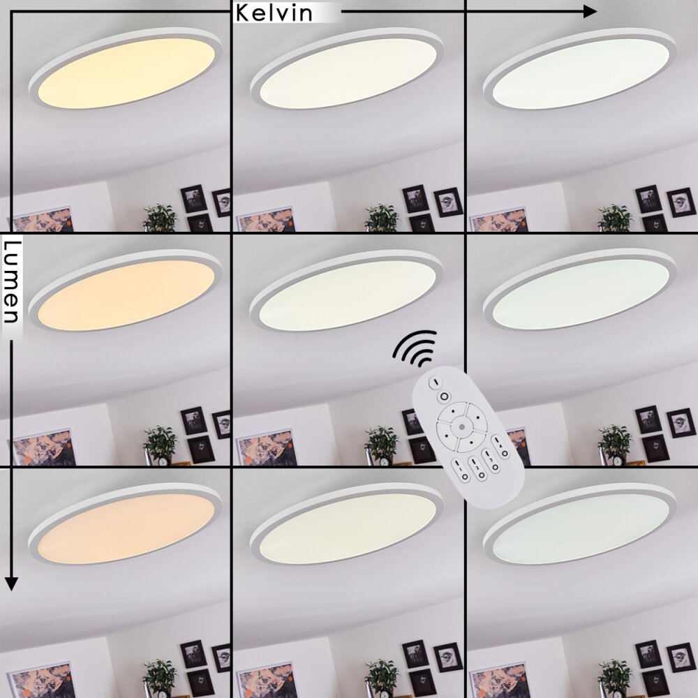 AILIK Ceiling Light LED white, 1-light source, Remote control