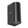 Steinhauer LOGAN Outdoor Wall Light LED black, 1-light source