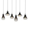 Steinhauer Flere Pendant Light grey, black, 6-light sources