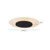 Steinhauer Lido Ceiling Light LED black, 1-light source