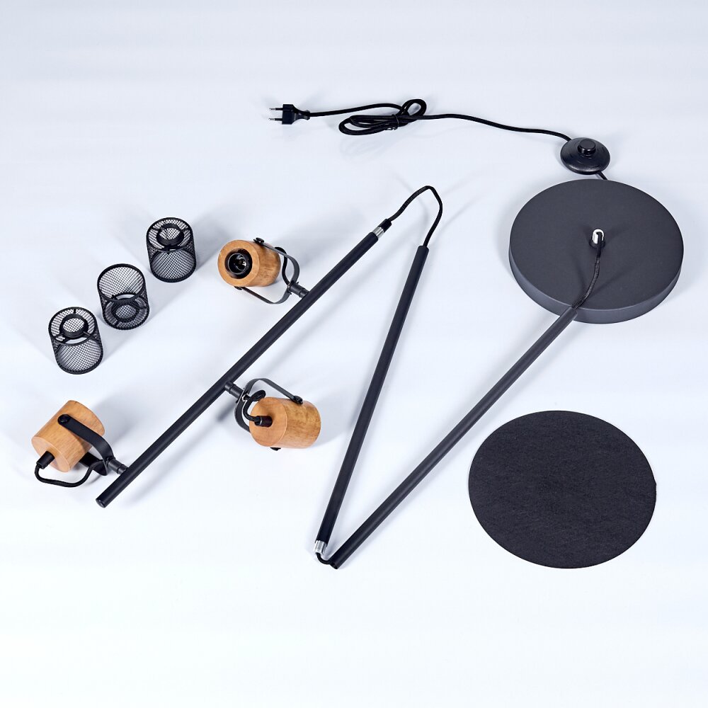 Agrons Floor Lamp black, 3-light sources