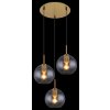 Globo ADARA Pendant Light brass, 3-light sources