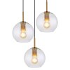 Globo ADARA Pendant Light brass, 3-light sources