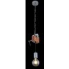 Globo LUDI Pendant Light grey, Dark wood, 1-light source