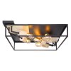 Globo HAGAR Ceiling Light Light wood, black, 5-light sources