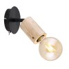 Globo JOSEBA Spotlight Light wood, black, 1-light source