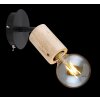 Globo JOSEBA Spotlight Light wood, black, 1-light source