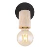 Globo JOSEBA Spotlight Light wood, black, 1-light source