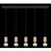 Globo JOSEBA Pendant Light black, 5-light sources