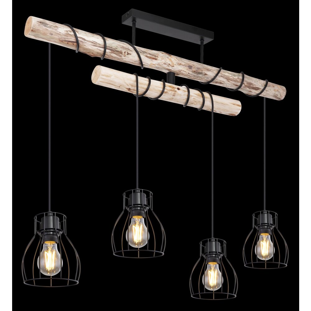 Globo MINA Ceiling Light black, 4-light sources