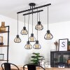 Gainsville Ceiling Light black, 7-light sources