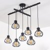 Gainsville Ceiling Light black, 7-light sources