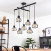 Gainsville Ceiling Light black, 7-light sources