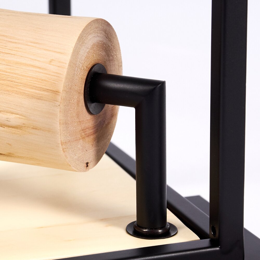 Salla Ceiling Light Light wood, black, 1-light source
