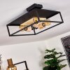 Salla Ceiling Light Light wood, black, 3-light sources