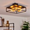 Salla Ceiling Light Light wood, black, 3-light sources