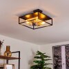 Salla Ceiling Light Light wood, black, 3-light sources