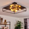 Salla Ceiling Light Light wood, black, 5-light sources