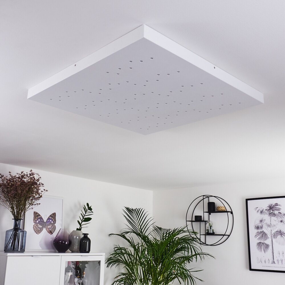 Cetara Ceiling Light LED grey, 1-light source, Remote control, Colour changer
