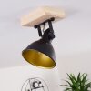 TINA Ceiling Light Dark wood, black, 1-light source