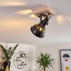 TINA Ceiling Light Dark wood, black, 1-light source