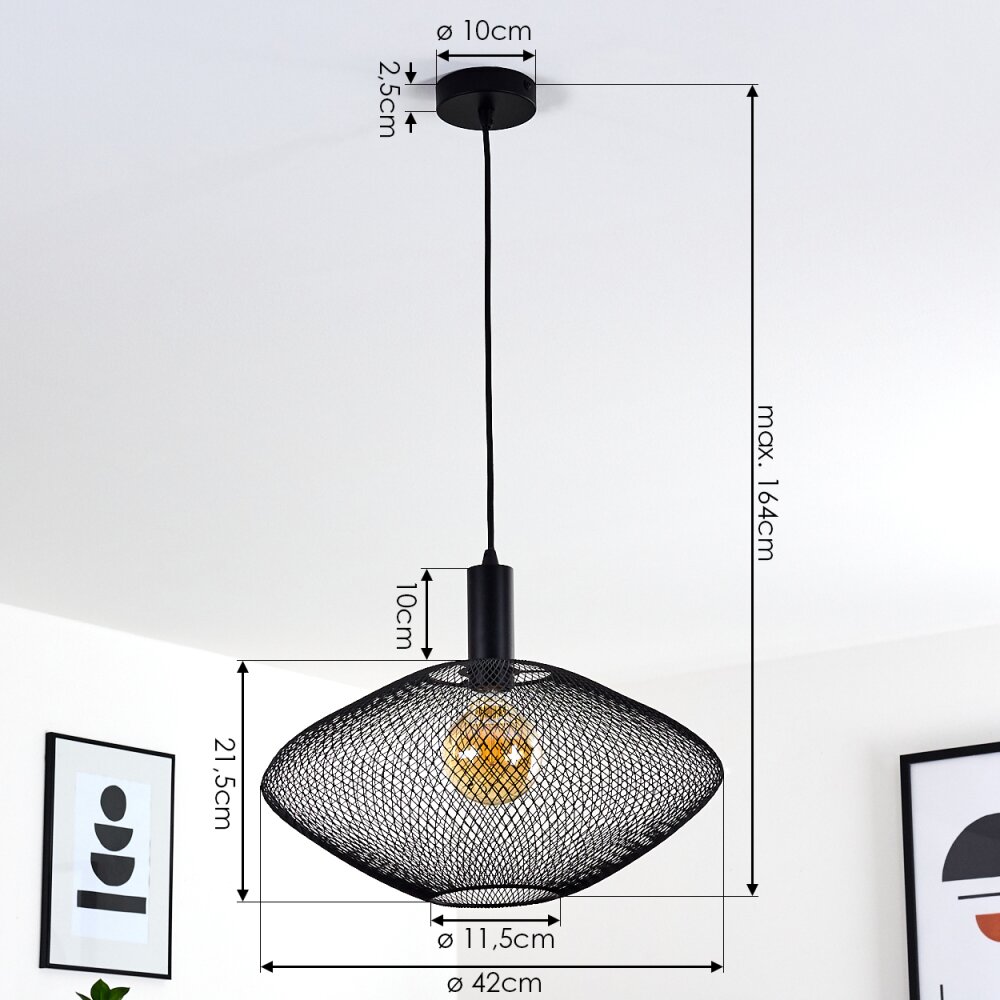 Moholm Pendant Light black, 1-light source