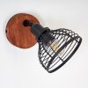 Omna Wall Light Dark wood, black, 1-light source