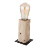 Globo ADALIE Table lamp Light wood, black, 1-light source