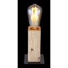 Globo ADALIE Table lamp Light wood, black, 1-light source