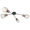 Globo ARGUSTO Ceiling Light black, 4-light sources