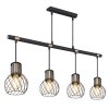 Globo ARGUSTO Pendant Light black, 4-light sources