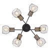 Globo ARGUSTO Ceiling Light black, 6-light sources