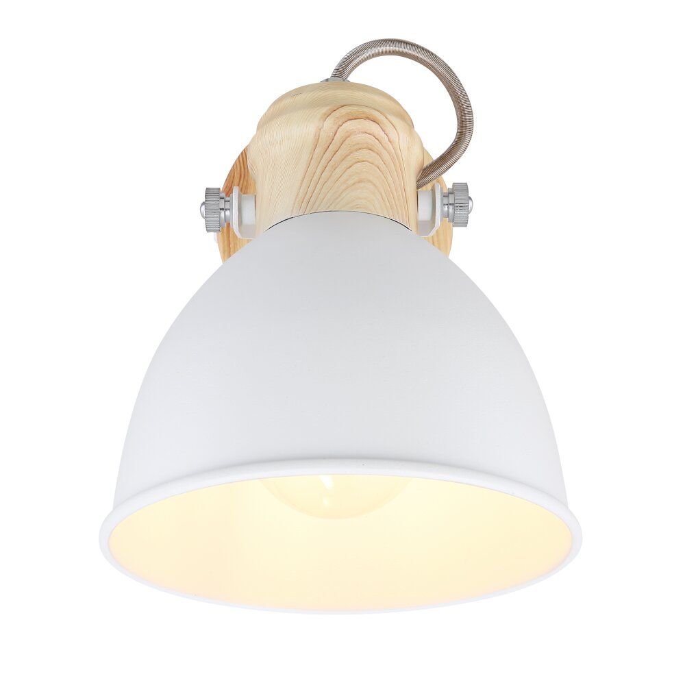 Globo WIHO Spotlight Dark wood, white, 1-light source