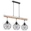 Globo THEODOR Pendant Light Light wood, black, 3-light sources