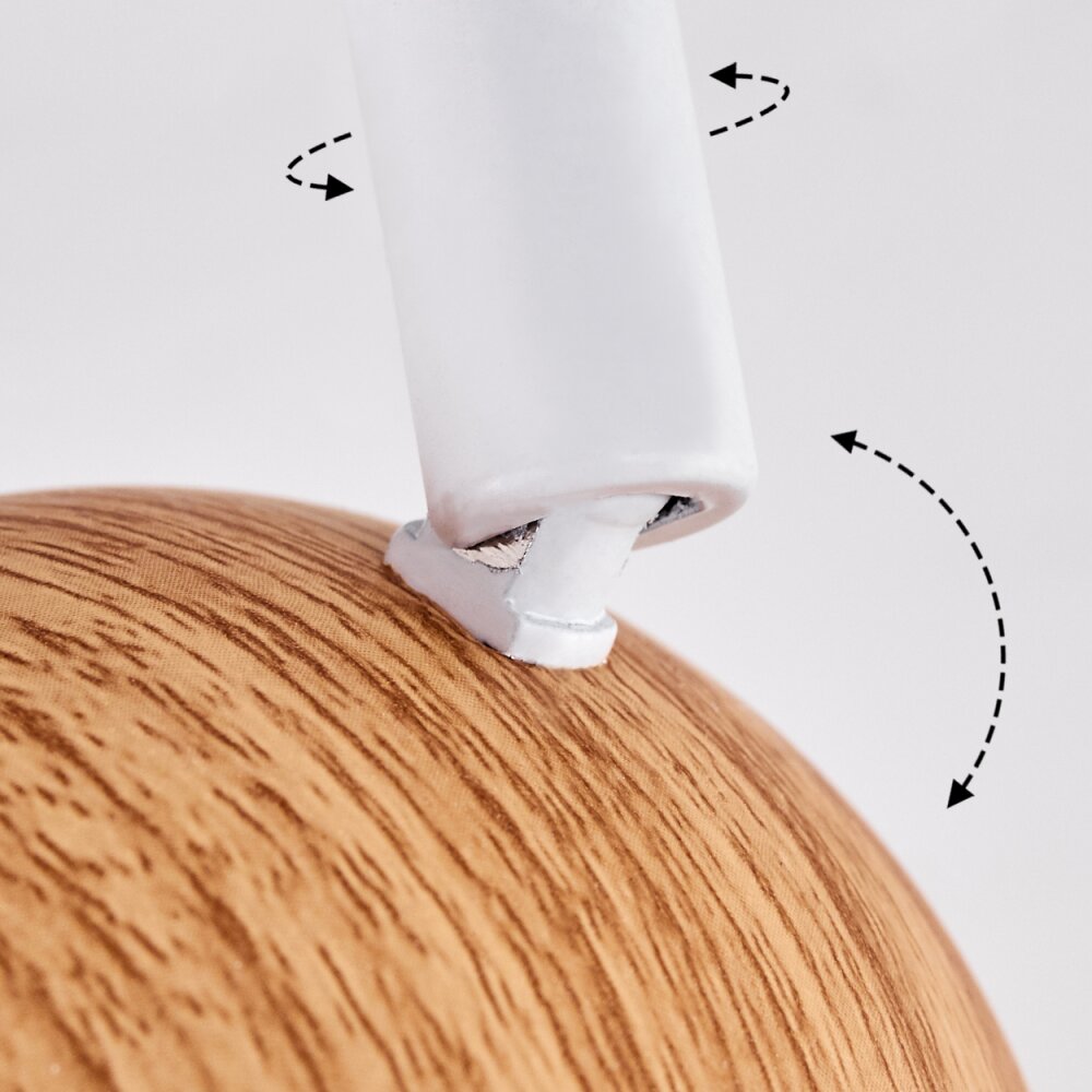 Kotaoa Ceiling Light LED Light wood, white, 2-light sources