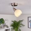 Warga Ceiling Light LED matt nickel, 1-light source