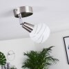 Warga Ceiling Light LED matt nickel, 1-light source