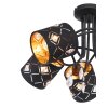 Globo ABBEY Ceiling Light black, 5-light sources