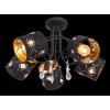 Globo ABBEY Ceiling Light black, 5-light sources