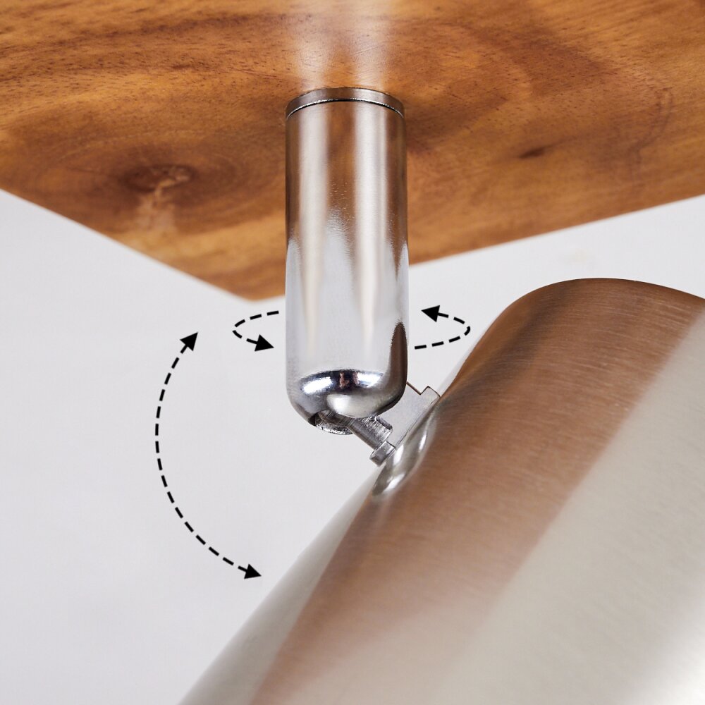 Zuoz Ceiling Light Light wood, 3-light sources