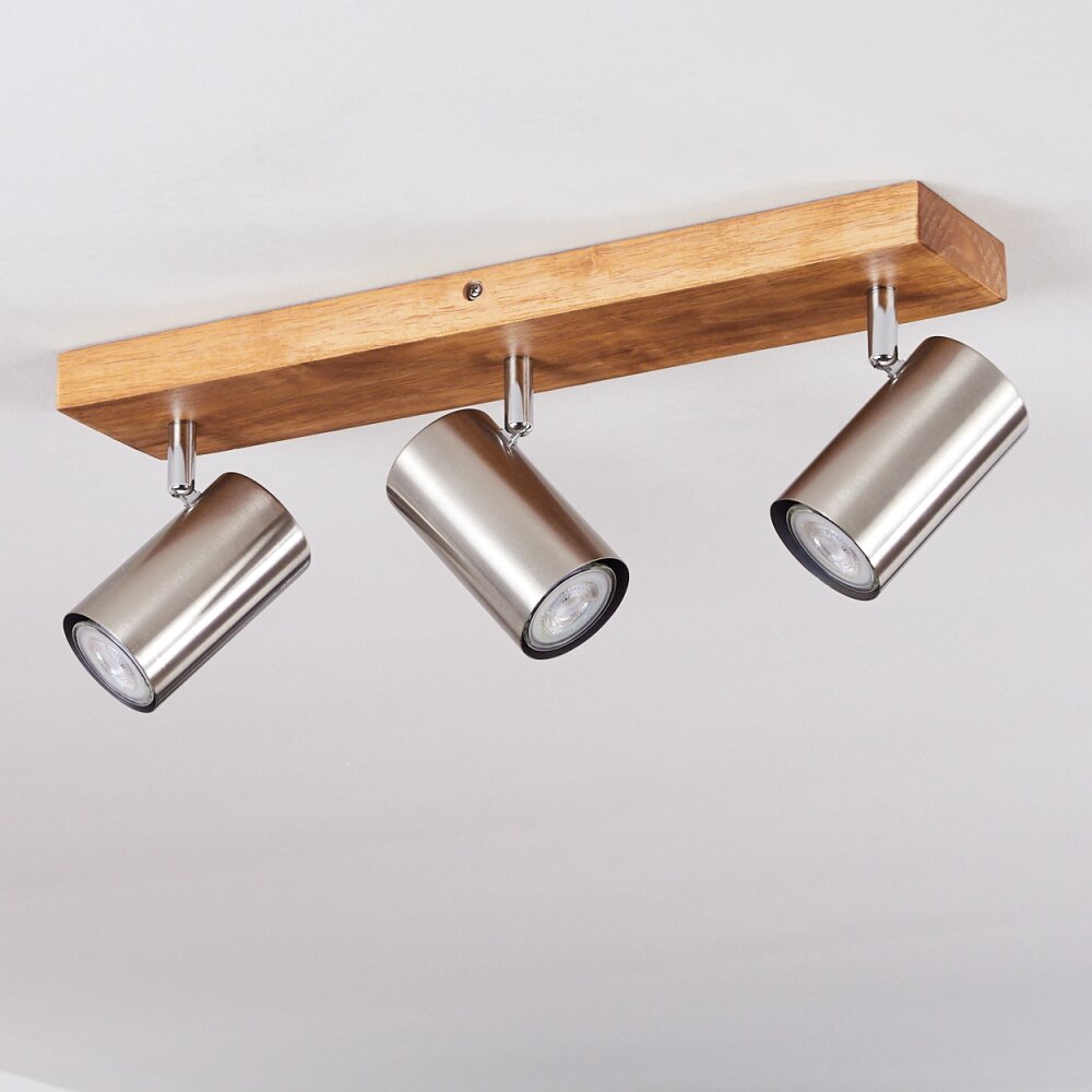 Zuoz Ceiling Light Light wood, 3-light sources