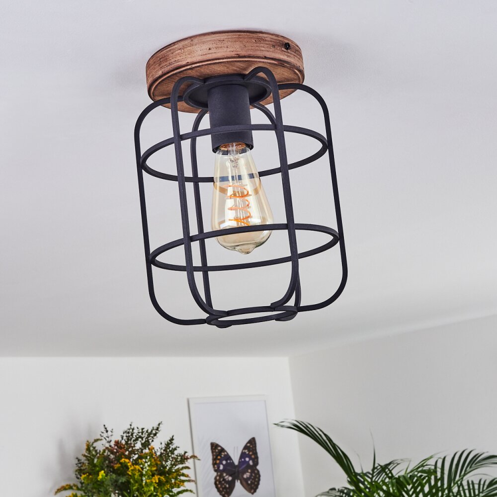 Husvik Ceiling Light Dark wood, 1-light source