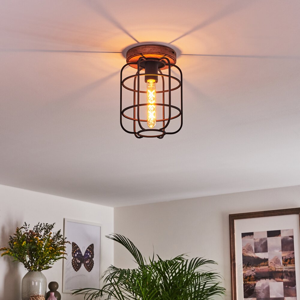 Husvik Ceiling Light Dark wood, 1-light source