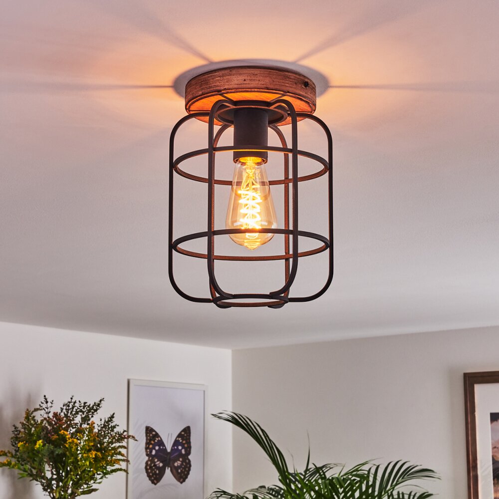 Husvik Ceiling Light Dark wood, 1-light source